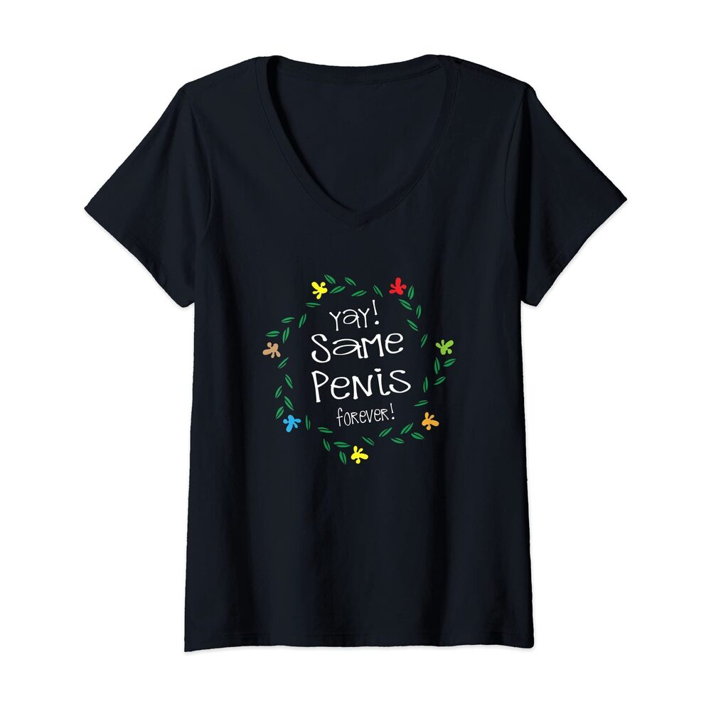 8187 Same Penis Forever Hen Party Bride T-Shirt V-Neck T-Shirt